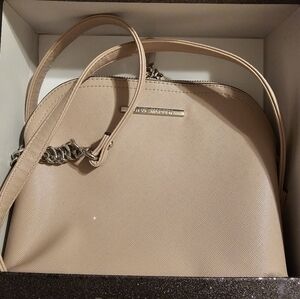 Steve Madden Tan Crossbody Bag with Metallic Accents. New Without Tags